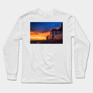 Dramatic sunset on Mont Saint Michel Long Sleeve T-Shirt